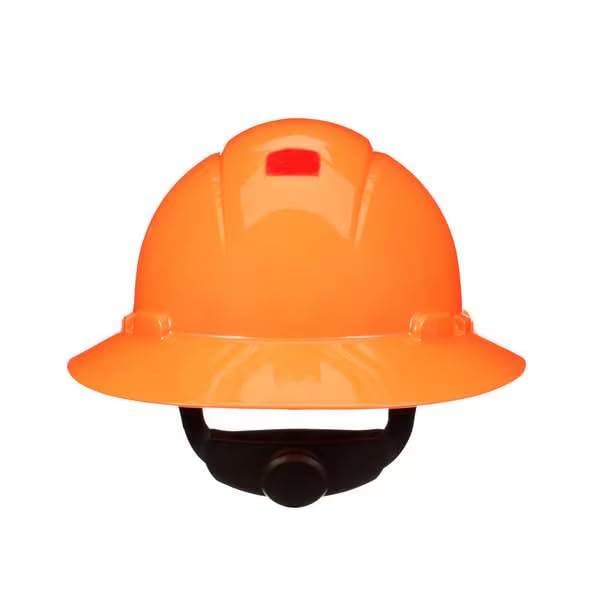 Full Brim Hard Hat, Type 1, Class E, Type 1, Class G, Ratchet (4-Point), Hi-Viz Orange, Mfr: H-807SFR-UV-A