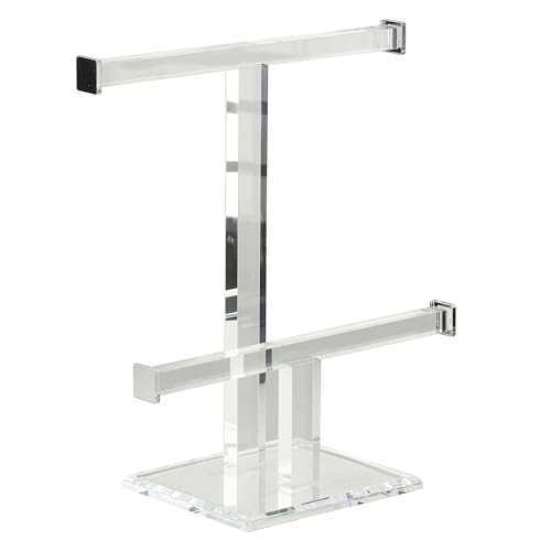 Cortesi Home Tourmaline Acrylic Double Bar Jewelry T Stand