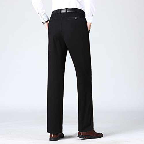 Men Lightweight Stylish Stretch Dress Pant Solid Color Slim Fit Skinny Comfort Suit Pant Casual Business Trousers2