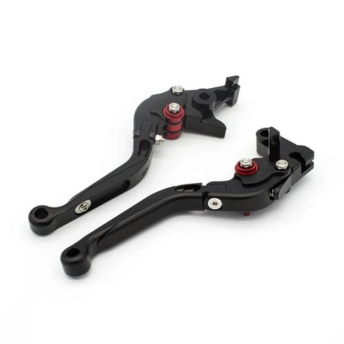 YCSYHQM Bremskupplungshebel Kupplungshebel Bremshebel Brems Kupplung Motorrad für Triumph Bonneville T120 T100 2016-2024-Black with Red