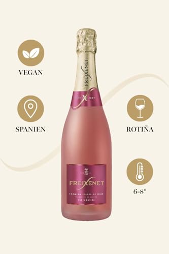 Freixenet Carta Rotiña (6 x 0,75 l) – Halbtrockener Sparkling Wine aus Spanien mit Sommerbeeren und Pflaumen, feine Perlage – Als Aperitif oder zu Fleisch- und Gemüsegerichtenn
