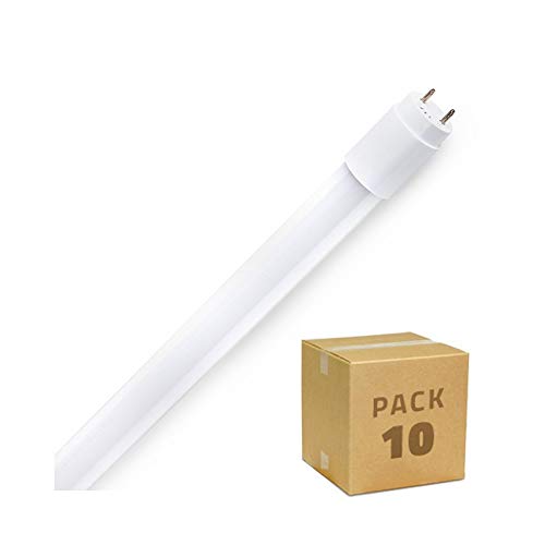Pack Tubos LED T5 Cristal 1150mm Conexión Dos Laterales 16W (10 un) Blanco Frío 6000K