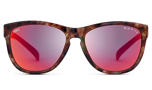 Montura de gafas NANO Splash Carey/Rojo 44/15 unisex niños de acetato ligero