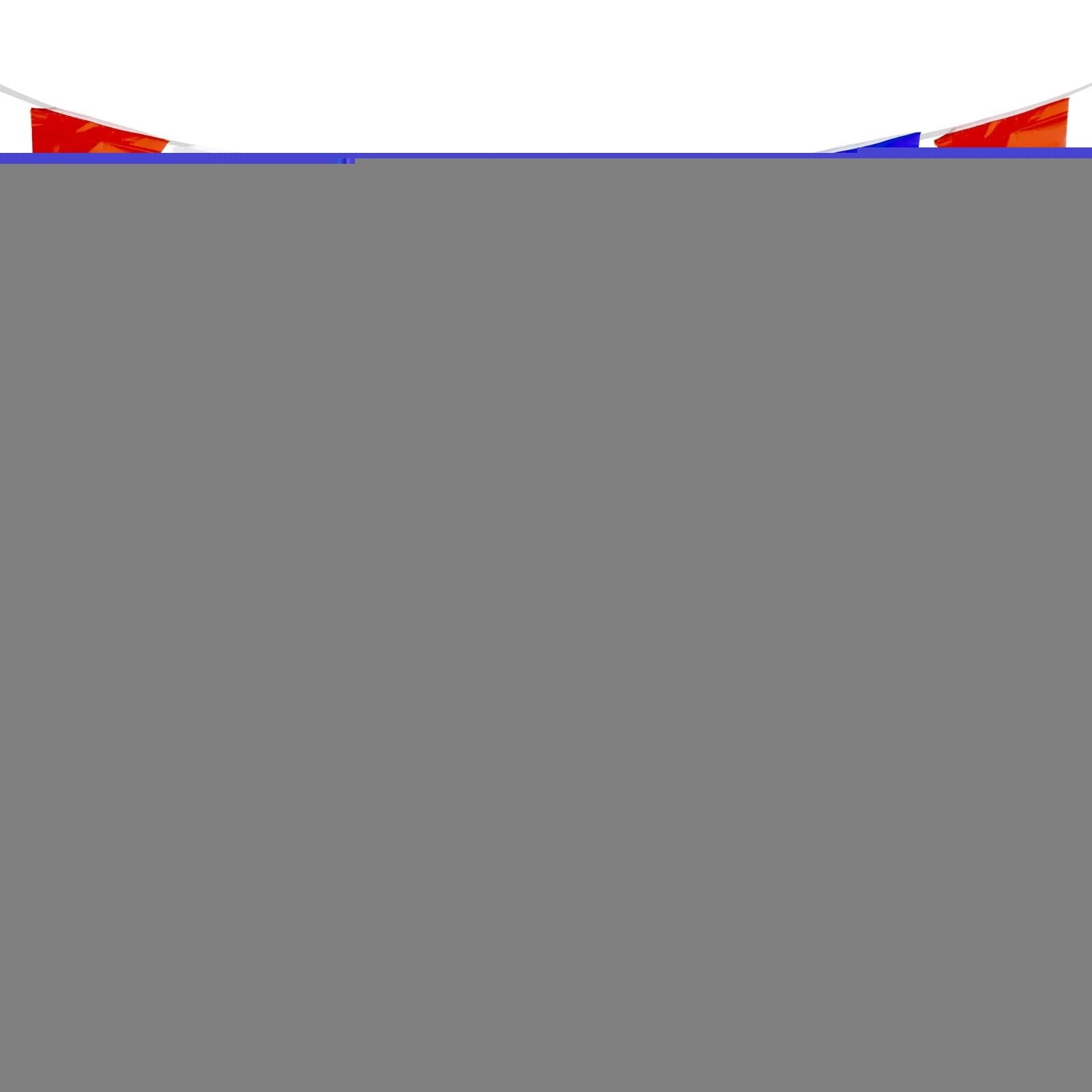 Trójkątny baner z chorągiewkami wielokolorowy 20x30cm 18M opakowanie 50 dekoracji świątecznych