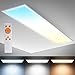 Produktbild B.K.Licht I Deckenlampe LED Dimmbar I Deckenleuchte LED Ultraflach I Nachtlicht I LED Panel 100 cm mit Fernbedienung I Farbtemperatursteuerung CCT I Timer I 24 Watt I 1000x250x63 mm I Weiß