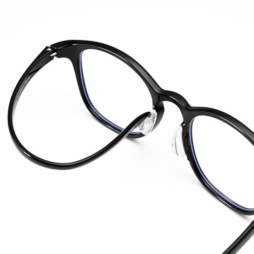 Image of Dollger Blue Light Blocking Glasses For Woman Men Retro Oval Computer BlueLight Glasses Clear Lens Non-Prescription