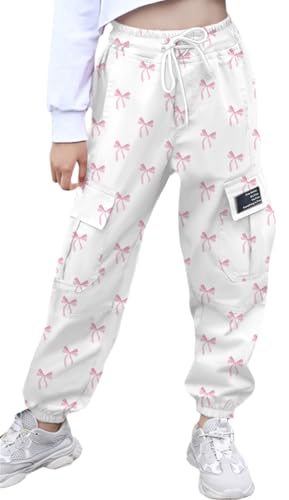 Image of SANGTREE Girls & Womens Printing Cargo Jogger Pants,6 Years - Women 2XL