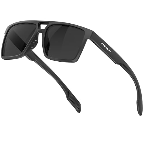 SIPLION Foxdon Driving Polarized Sunglasses Men - Fashion Sports Fishing Square Sunglass UV400 Protection Glare Reducing