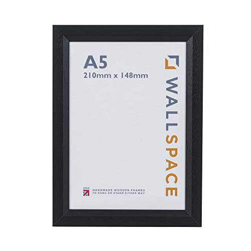 Wall Space A5 Black Frame | Bevelled Black Photo Frame A5 | A5 Black ...
