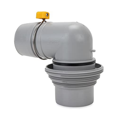 Image of Camco RV Easy Slip Elbow and 4-1 Adapter | Features a Larger Inside Diameter for Faster Dumping and Adapter Fits 3-Inch Slip or 3-Inch,3.5-Inch and 4-Inch Threaded Pipe (39144) | (Pack of 2)