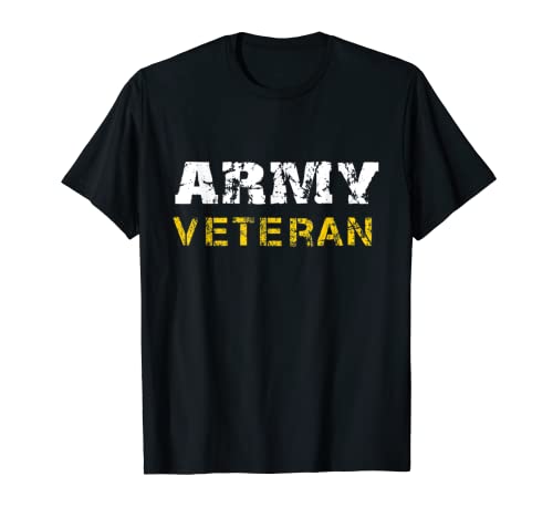 US Army Veterans Distressed Font Maglietta