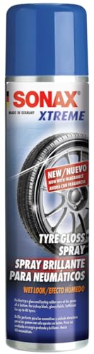 SONAX XTREME Spray para brillo de neumáticos WetLook (400 ml) protección apropiada para todos los tipos de neumáticos | N.° 02353000-544