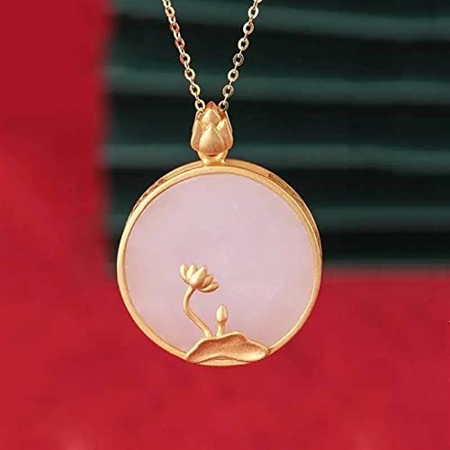 Jade de Hetian naturel fleur argente pour sublimer vos tenues chic au quotidien