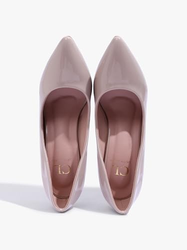 Image of Carlton London Women Comfortable Cone Heel Pointed Toe Slip On Fashion Shoes for Daily use, Office use, Casual use