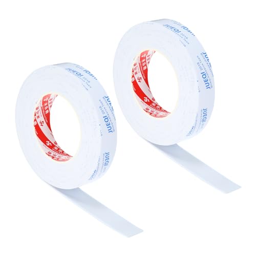 PATIKIL 1"W x 5/64"T x 16.4Ft EVA Single Sided Foam Tape, 2Pcs Multipurpose Sealing Strip Foam Waterproof Weather Stripping Foam Sealing Foam Strips with Adhesive for Door, White