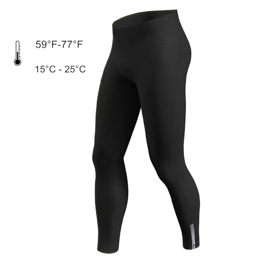 Lo.gas Calça masculina de ciclismo, 4D, acolchoada, para bicicleta de estrada, leggings para ciclism