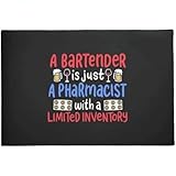 玄関マット バーテンダーは限られた資格を持つ薬剤師です 50×80cm doormat A Bartender Is Just A Pharmacist With A Limited