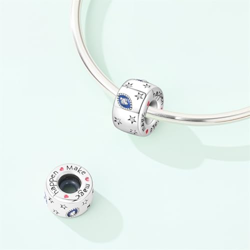 Image of 925 Sterling Silver Charms,Hypoallergenic Beads,Compatible with Pandora Bracelets and Necklaces,Women Holiday Gift Pendants
