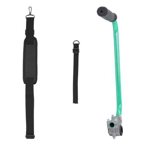 Kit mango ajustable verde para cortacésped con correa de hombro ergonómica 2