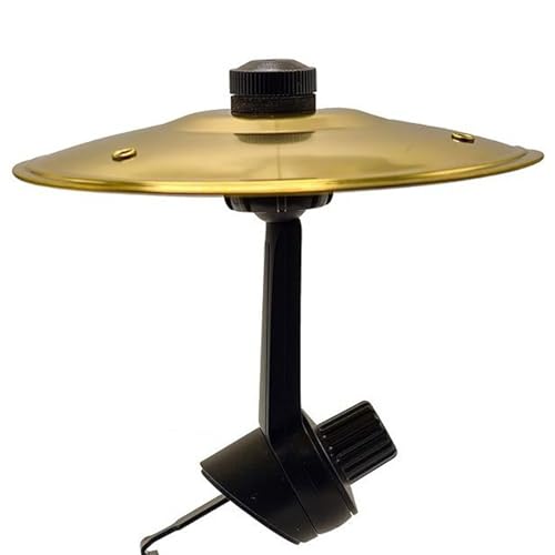 Lmuwecno Mini Cymbal for Car Vent, Crash Car Drum Air Vent Clip-On, Portable Music Accessory Fits Various Car Models and Vent Types (Gold)