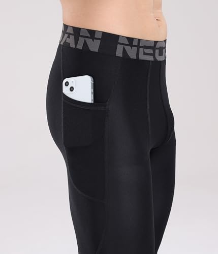 NEOSAN Men's Compression Leggings Sports Base Layer Running Workout Basketball Athletic Cycling Tights Pants3