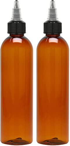 BRIGHTFROM 3x Twist-Top-Applikatorflaschen – 237 Ml, Kristallklar, BPA-frei, PET, Wiederverwendbar