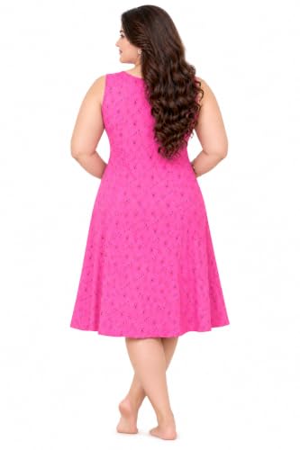 Image of Onekbhalo Women Cotton Night Dress Printed Culf Length Night Gown Short Nighty