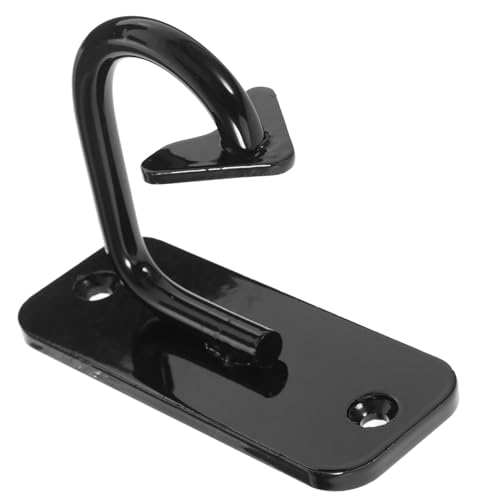 Healvian Wandbefestigungsanker aus Eisen für Fitnessbänder und Yogahängematten Robuster Sicherheitsanker In Schwarz Wetterbeständig für Heimtraining und Pilates