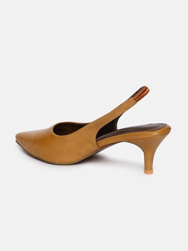 Image of Marc Loire Women Slip on Kitten Heel Pumps for Office Wear