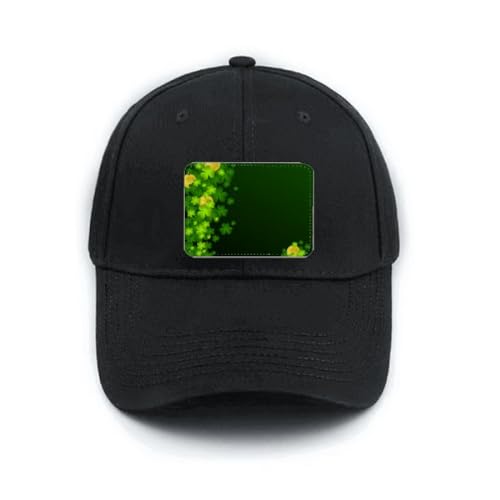 Casquette de baseball noire pour la Saint-Patrick d'Irlande réglable