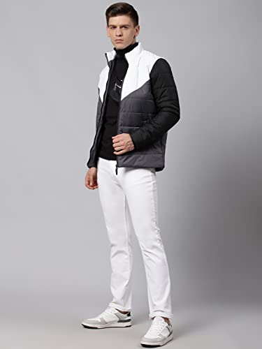 Image of Dennis Lingo Men's Long-Sleeve Color Blocked Puffer Jacket - 2 Pockets, Lightweight, and Water-Resistant, Casual Winterwear for Men