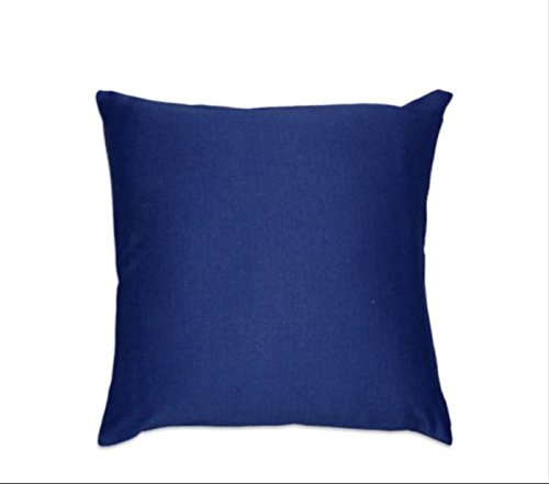  Russo Tessuti Coppia 2 Federe per Cuscini Decorativi Divano DIVANI Tessuto Elastico 40x40cm -Blu