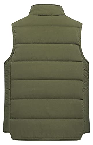 Chrisuno Men's Puffer Vest Casual Stand Collar Quilted Waistcoat Outdoor Padded Ski Vest2