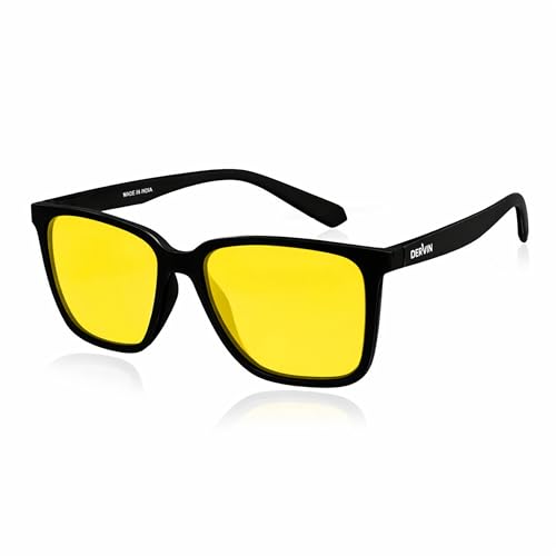 Image of Dervin UV Protected Yellow Lens Driving Polarized Sunglasses for Men & Women