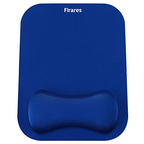 Preisvergleich Produktbild Firares Optimal Mauspad, Ergonomisches Mauspad Gel Handgelenkauflage Kissens Rutschfester Unterlage für PC, Laptop, Computer, Gaming und Büro - Komfort für Einfaches Tippen und Schmerzlinderung(Blau)