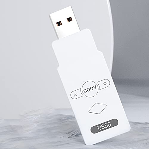 MERIGLARE Adaptadores de Controlador Sem Fio Conversor de Adaptadores Sem Fio Portátil, DS50 Branco,