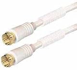 Anschluss 2: F Transmedia FH 1 – 2 DG 2,5 m F F weiß Kabel Koaxial – Kabel Koaxial (F, F, Gold, recht, recht, 2,5 m)