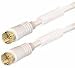Produktbild Transmedia FH 1  2 DG 2,5 m F F weiß Kabel Koaxial  Kabel Koaxial (F, F, Gold, recht, recht, 2,5 m)