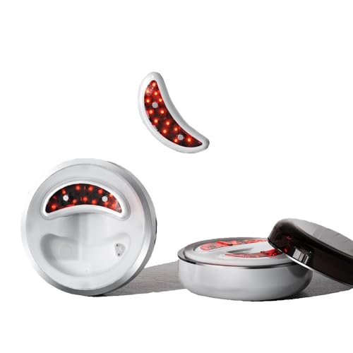 EMS Masajeador de Ojos con Luz Roja – Dispositivo de Belleza Recargable para Reducir Ojeras e Hinchazón en el Contorno de Ojos