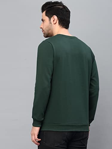 Image of Rigo Fleece Printed Round Neck Sweatshirt for Men | Full Sleeves Sweatshirt for Men | Casual Wear & Stylish Sweatshirts for Men