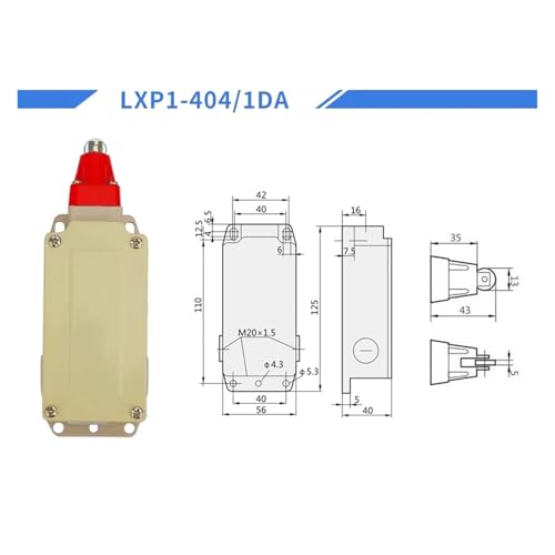 Interrupteur fin de course 3SE3 LXP1 LXP1-404/1 micro-interrupteur rouleau - 2