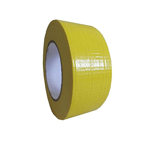 All Trade Direct Rouleau de ruban adhésif toilé 50 m x 50 mm jaune