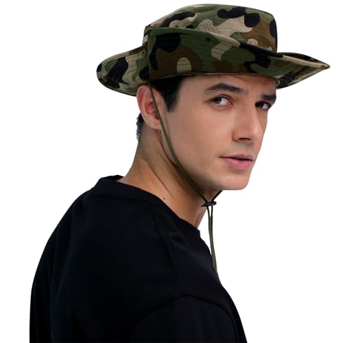 Sun Hats for Men Women Bucket Hat UPF 50+ Boonie Hat Foldable UV Protection Hiking Beach Fishing Summer Safari