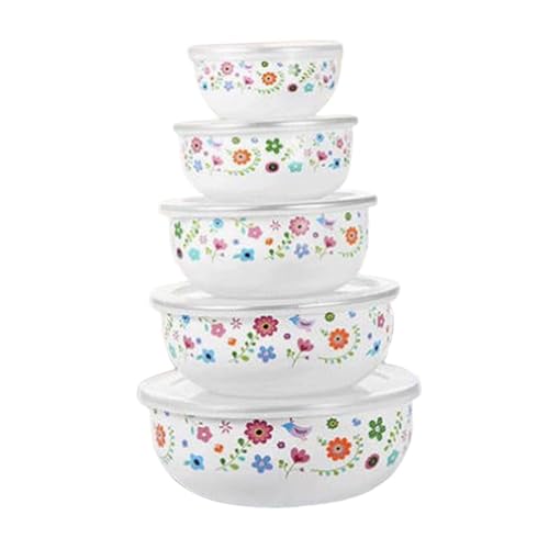 Set de 5 tazones para mezclar con tapas herméticas miniatura 6