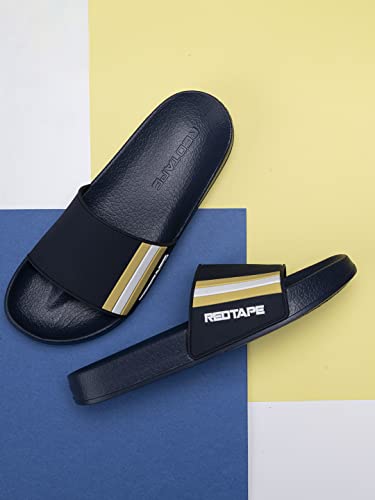 Image of Red Tape Men's Sliders- Comfortable Slippers Featuring Firm Grip, Slip-Resistance, Shock Absorption & Better Traction