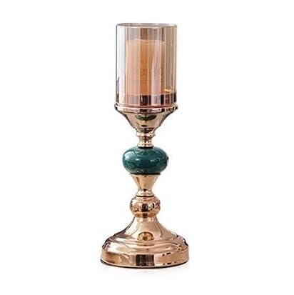 Bougeoir de luxe or et verre pour une pièce maîtresse d'exception