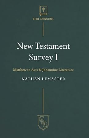 New Testament Survey I: Matthew to Acts & Johannine Literature