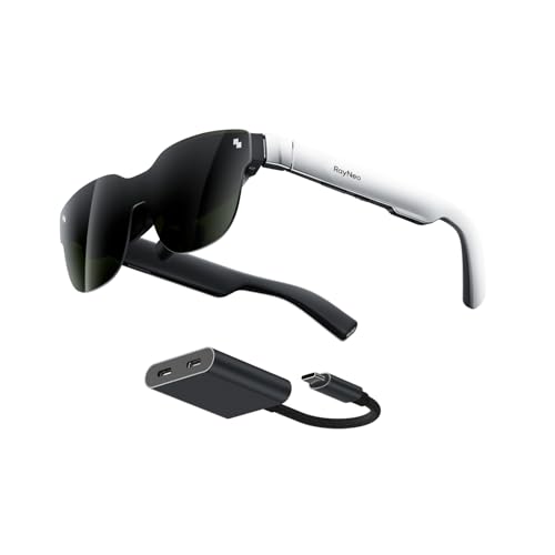RayNeo Air 3s Glasses and USB-C Bundle: Experience 201" Mega Screen with 650 Nits Brightness