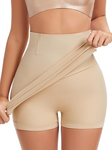SLIMBELLE Damen Unterrock Shapewear mit Integrierter Hose Bauchweg Stark Formend Nahtlos Hohe Taille Shaping Miederkleid 2-in-1 Miederrock & Shorts...