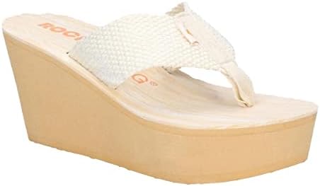 Rocket Dog Women's Toe Post Sandals Flip Flops, Off-White, 6 | Image 2